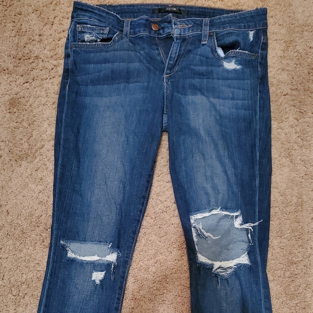 Distressed joes jeans